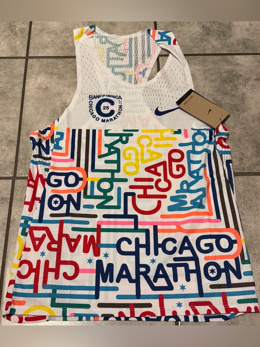 Nike Dri-Fit ADV Chicago Marathon 2025 AeroSwift Singlet Men’s Size Small